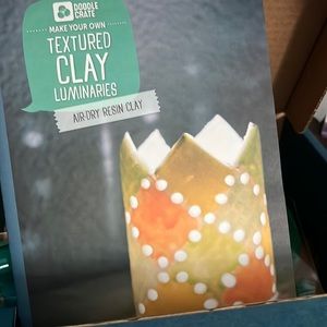 Textured clay luminaries